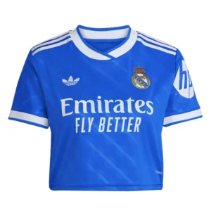 Real Madrid Womens Third Crop Jersey 25/26 Blue