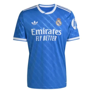 Real Madrid Mens Third Authentic Fan Jersey 25/26 Blue